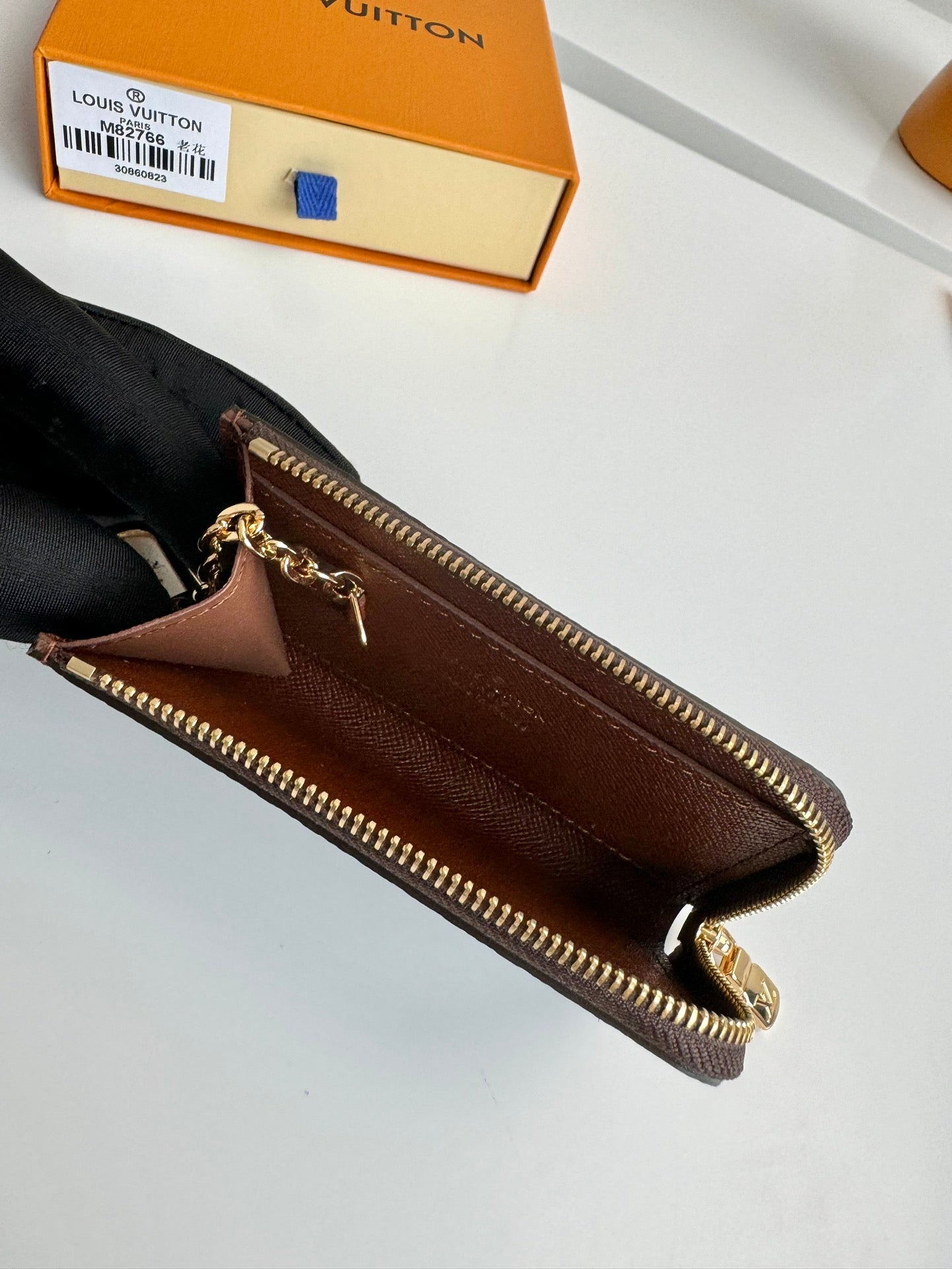 Louis Vuitton Classic Brown Patterned Canvas Key Pouch and Coin Purse