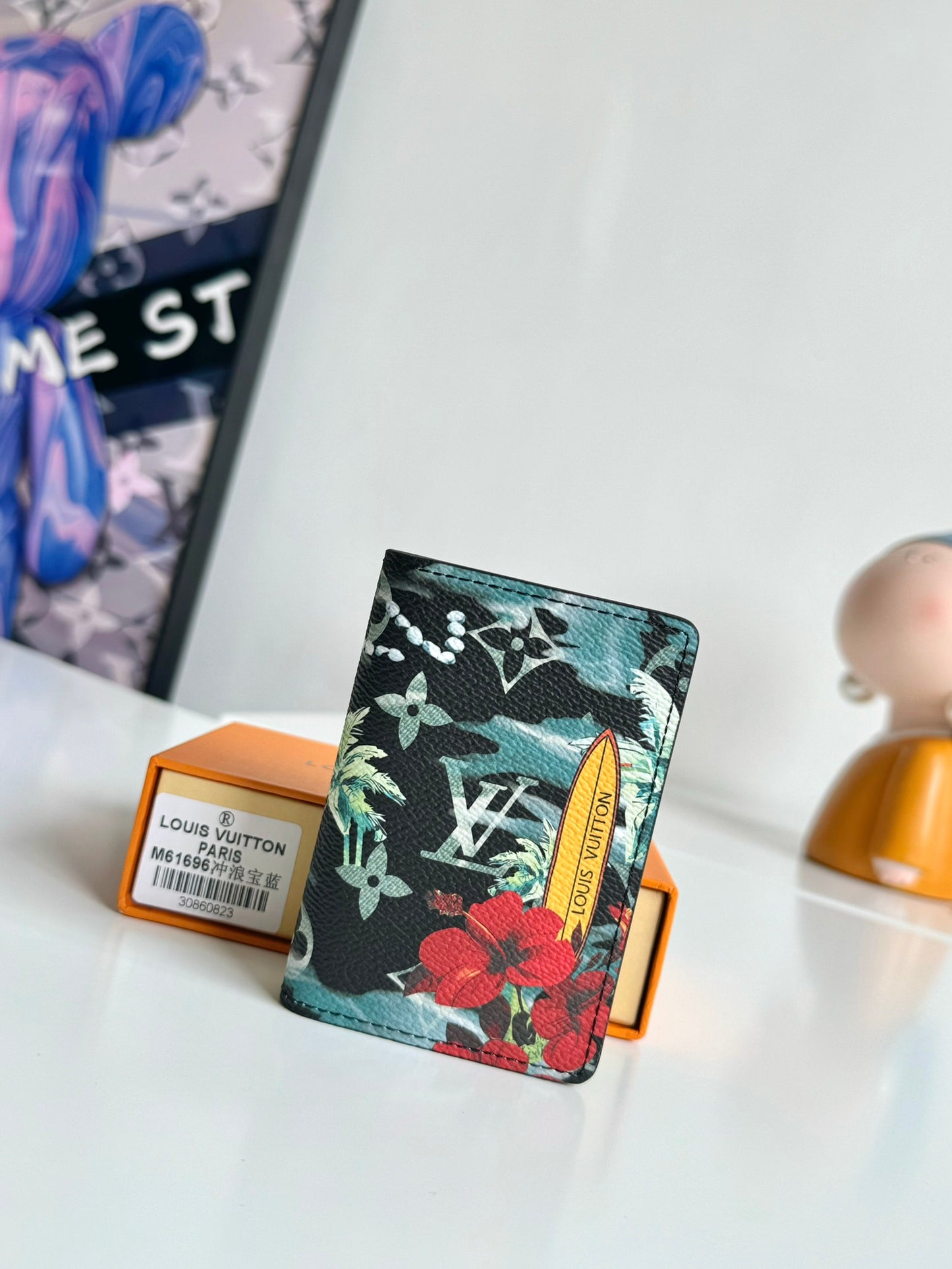 Louis Vuitton Tropical Hibiscus and Palm Tree Monogram Passport Holder Case
