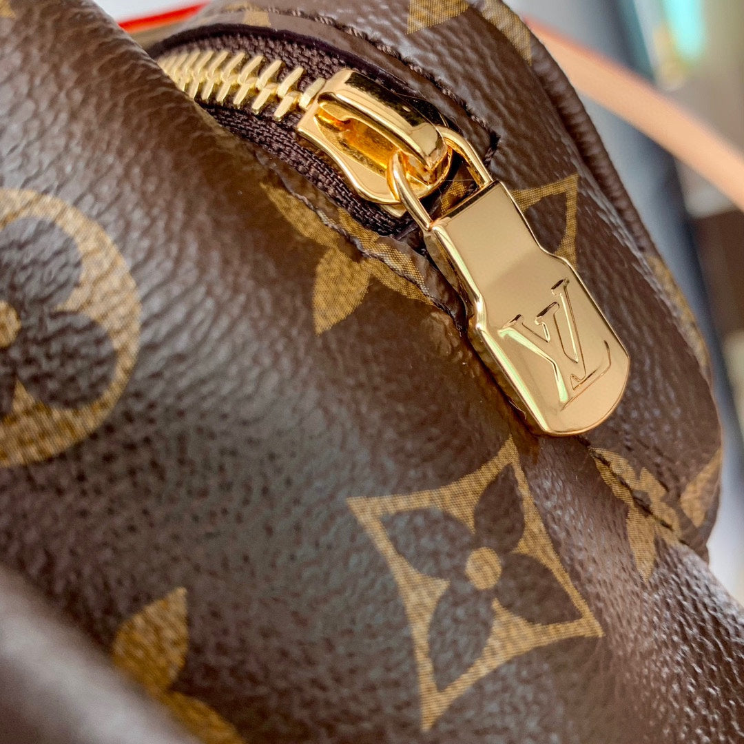 Louis Vuitton Vintage Brown Monogram Canvas Mini Backpack with Buckle
