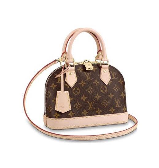 Louis Vuitton Classic Monogram Dome Top Handle Bag with Crossbody Strap