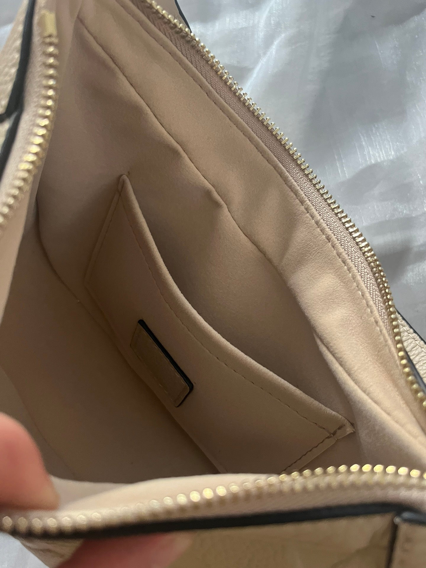 Louis Vuitton Embossed Monogram Leather Crescent Shoulder Bag with Detachable Strap