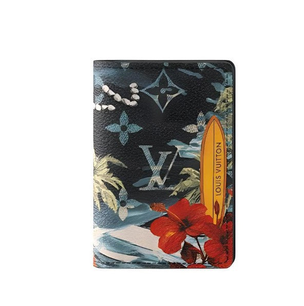 Louis Vuitton Tropical Hibiscus and Palm Tree Monogram Passport Holder Case