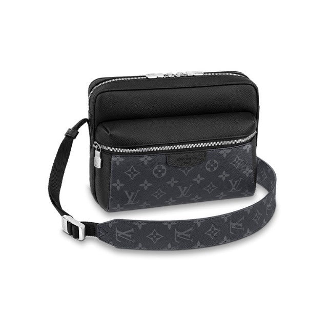 Louis Vuitton Outdoor Messenger Bag - Monogram Eclipse Canvas &amp; Black Taiga Leather