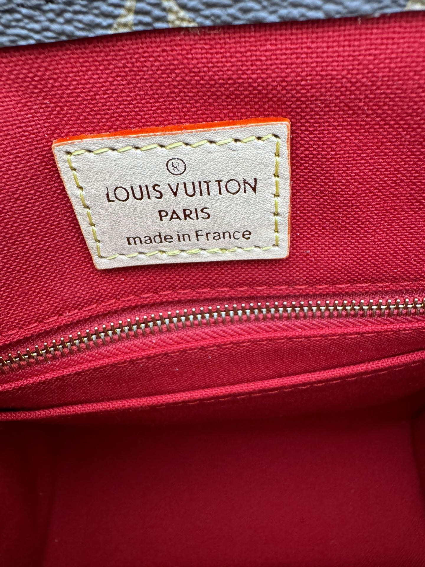 Louis Vuitton Vintage Brown Monogram Tote Bag with Top Handles and Crossbody Strap