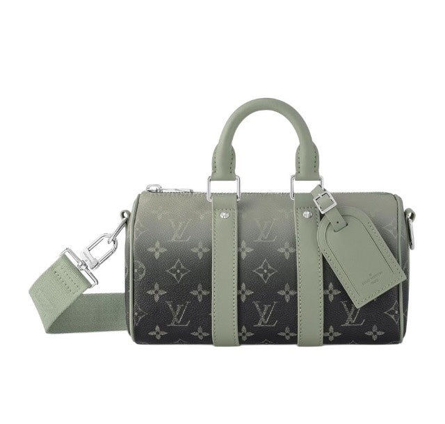 Louis Vuitton Sage Green Gradient Monogram Canvas Mini Duffle Crossbody Bag