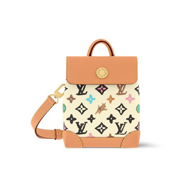 Louis Vuitton Whimsical Cat Print Monogram Mini Backpack Crossbody Bag