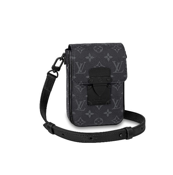Louis Vuitton Charcoal Monogram Mini Vertical Crossbody Messenger Bag
