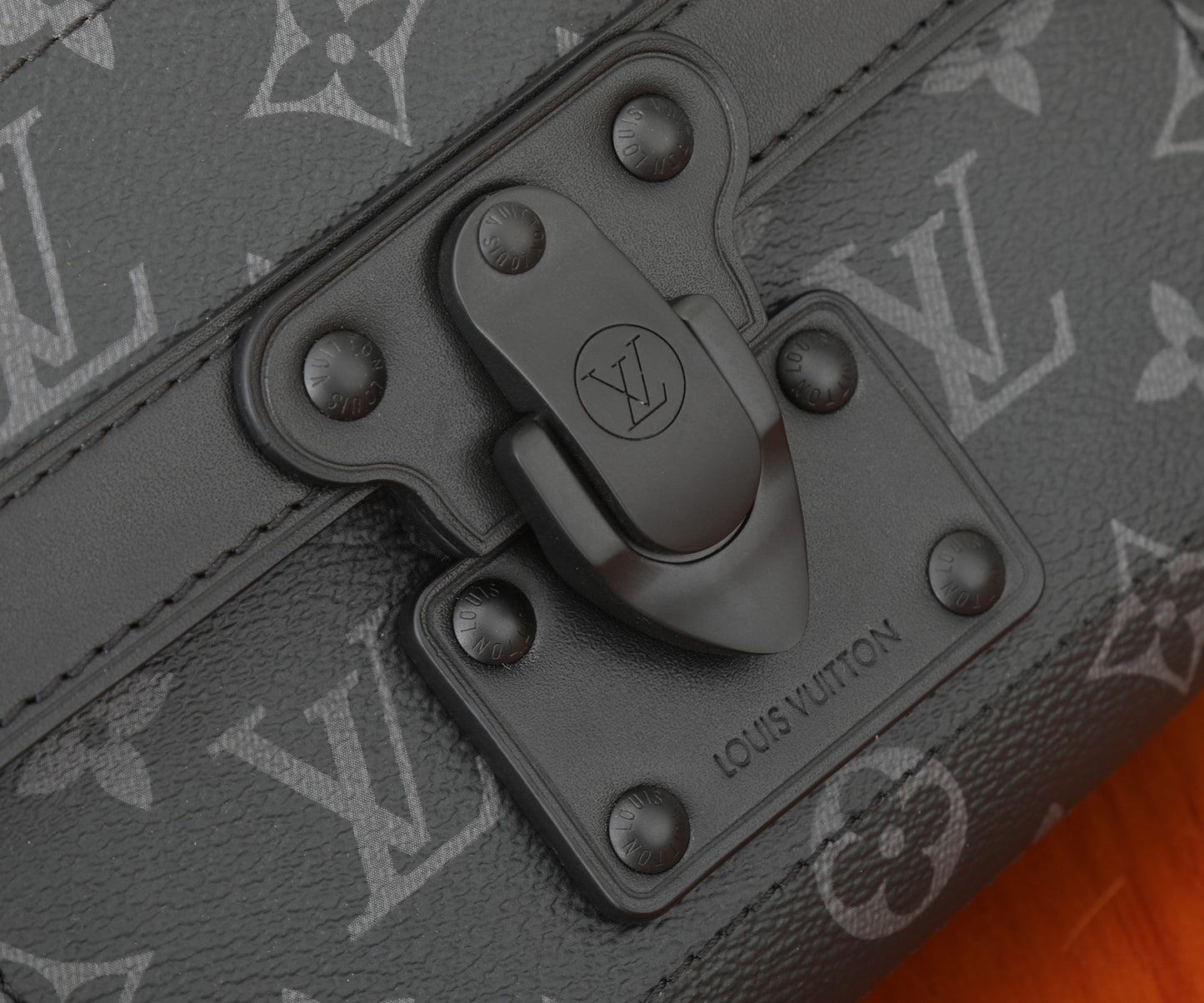 Louis Vuitton Black Monogram Trunk Crossbody Bag with Top Handle