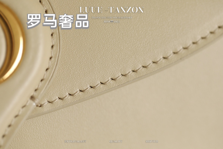 Dior Elegant Beige Leather Saddle Shoulder Bag with Adjustable Strap