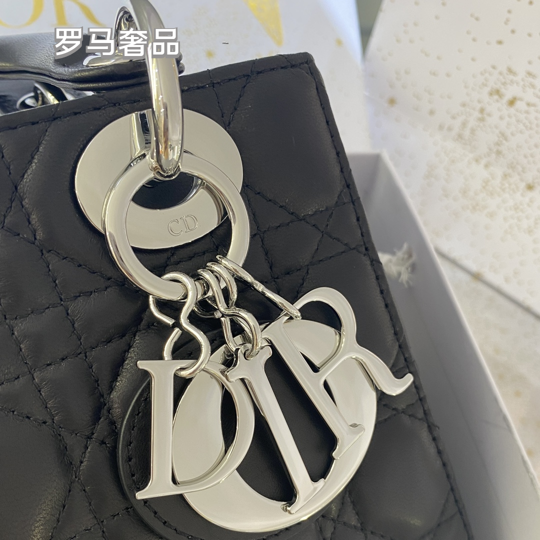 Dior Classic Beige Quilted Leather Top Handle Handbag with Gold Hardware